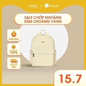 Balo da đi học nam nữ NATOLI, chống nước nhiều ngăn, đựng laptop cao cấp BST B27