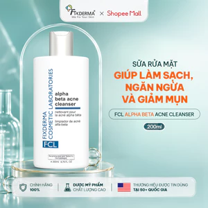 Sữa Rửa Mặt FCL Alpha Beta Acne Cleanser 200ml Làm Sạch, Hỗ Trợ Giảm Mụn - Hùng Lợi