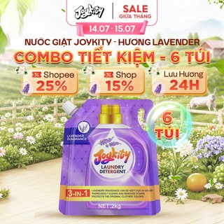 [COMBO 6] Nước Giặt Joykity Hương Lavender An Toàn Cho Da Hỗ Trợ Làm Sạch Vết Bẩn Lưu Hương 24 Giờ