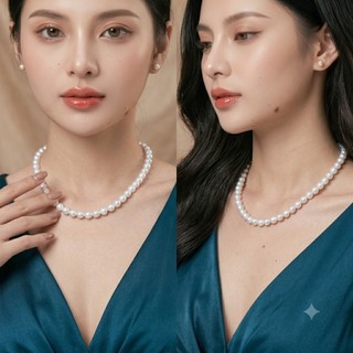 [ DAISYN ] N830 dây chuyền hạt ngọc trai nhân tạo áo dài 8li 42cm , chuỗi hạt ngọc trai nhân tạo áo ngũ thân sang trọng