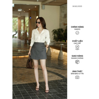Chân váy ngắn chữ A HAGOO vạt chéo thiết kế trẻ trung thanh lịch [CV767]