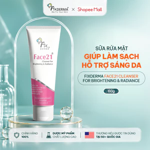 Sữa Rửa Mặt Giúp Da Trắng Sáng FIXDERMA Face21 Cleanser For Brightening & Radiance 75ml [Hùng Lợi]