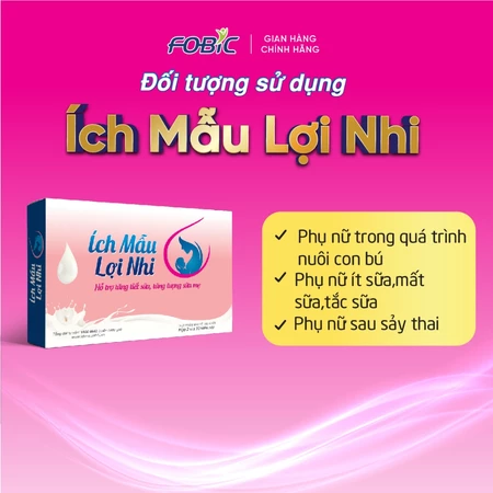 Ích Mẫu Lợi Nhi -Hộp 60 viên- Lợi sữa, không lo ít sữa mất sữa, giúp tăng số lượng và chất lượng sữa mẹ