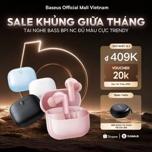 Tai Nghe Không Dây Baseus BP1 NC Chống Ồn Thông Minh,Chống Nước,Pin 41h,Chill Trọn Mọi Khoảnh Khắc