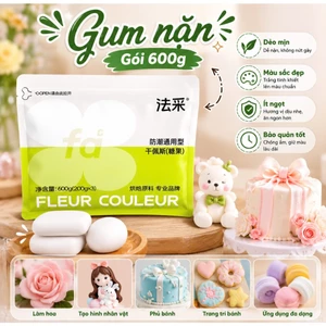 gum paster gói 600g gum nặn kẹo đường trang trí bánh kem