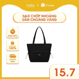 Túi tote 2 mặt Natoli vải canvas to, xinh đựng laptop làm công sở Side Cinch Bag T20