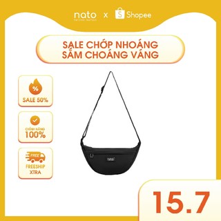 Túi đeo chéo nữ hình bán nguyệt Natoli nhiều ngăn chống nước dễ thương Soft Touch Crossbag T26