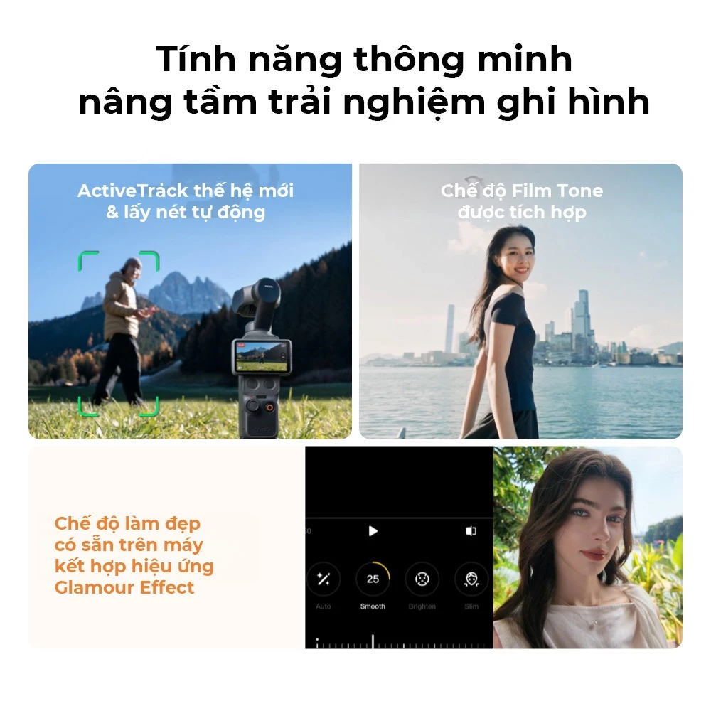 (Độc quyền) DJI Osmo Pocket 4 Essential Combo | Camera nhỏ gọn quay video 4K góc rộng