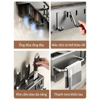 giá dao kéo nhà bếp treo | Để dao, kéo, đũa, thìa | Chắc chắn – Tiện lợi