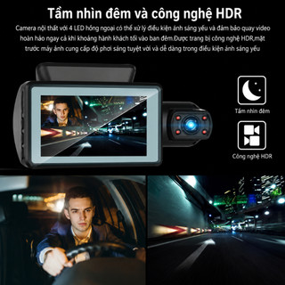 Camera hành trình ô tô XETABON 4Taxi wifi kết nối điện thoại,ghi hình trước trong khoang lái có hồng ngoại quay đêm