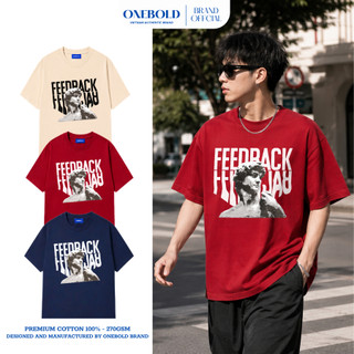 Áo Thun Oversize "FEEDBACK" Local Brand ONEBOLD Cotton 270GSM, Áo Phông Form Rộng Nam Nữ - OB04