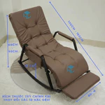 Ghế Bập Bênh Thư Giãn Đệm Memory HAPY BB02 Dài 1m6 có Điều Chỉnh Lưng và Chân 10 Cấp Độ, nằm thư giãn đọc sách xem tivi — ảnh 2