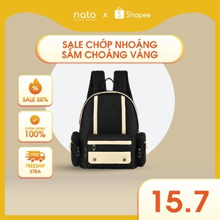 balo đi học nam nữ nhiều ngăn NATOLI đơn giản thời trang cao cấp BST Fashion Stripe Backpack B33