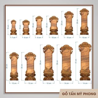 Chạm khắc theo yêu cầu Bài vị thờ - Linh vị thờ Hương Linh gỗ tự nhiên - Hương vị gỗ