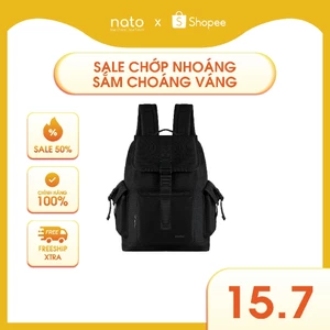 Balo nam nữ học sinh Natoli dây rút thời trang chống nước cao cấp BST Buckle Flap Backpack B31