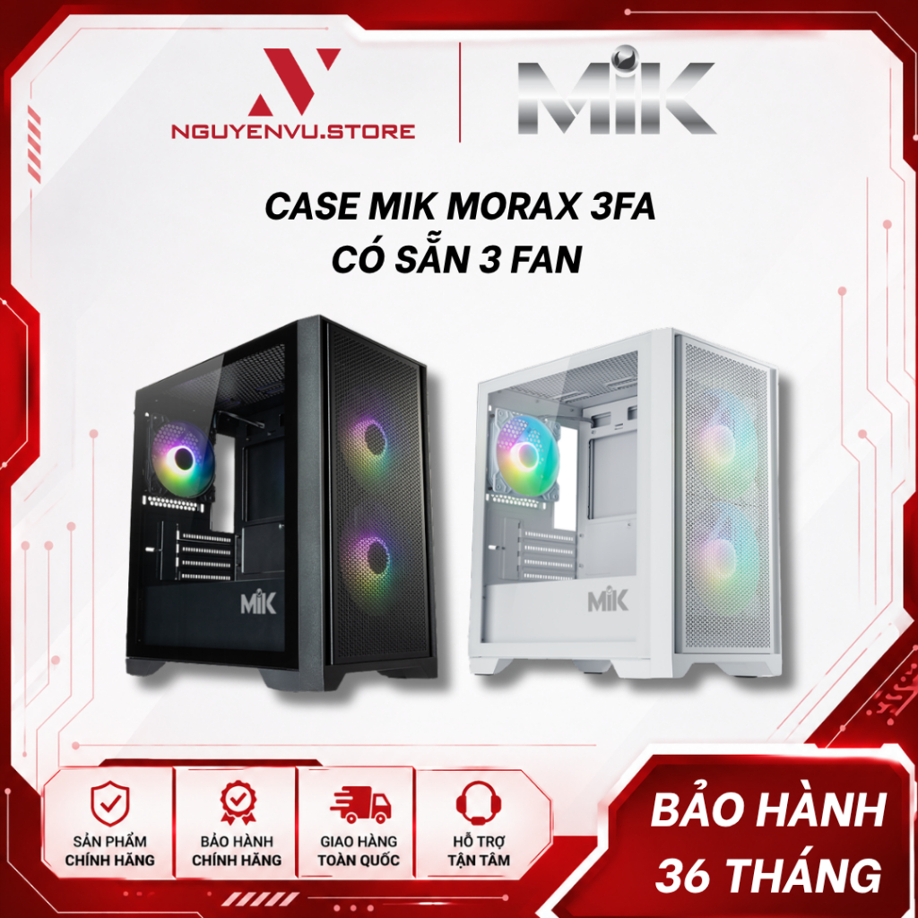 Vỏ Case MIK MORAX 3FA - Có sẵn 3 Fan - Hàng Chính Hãng | Shopee Việt Nam