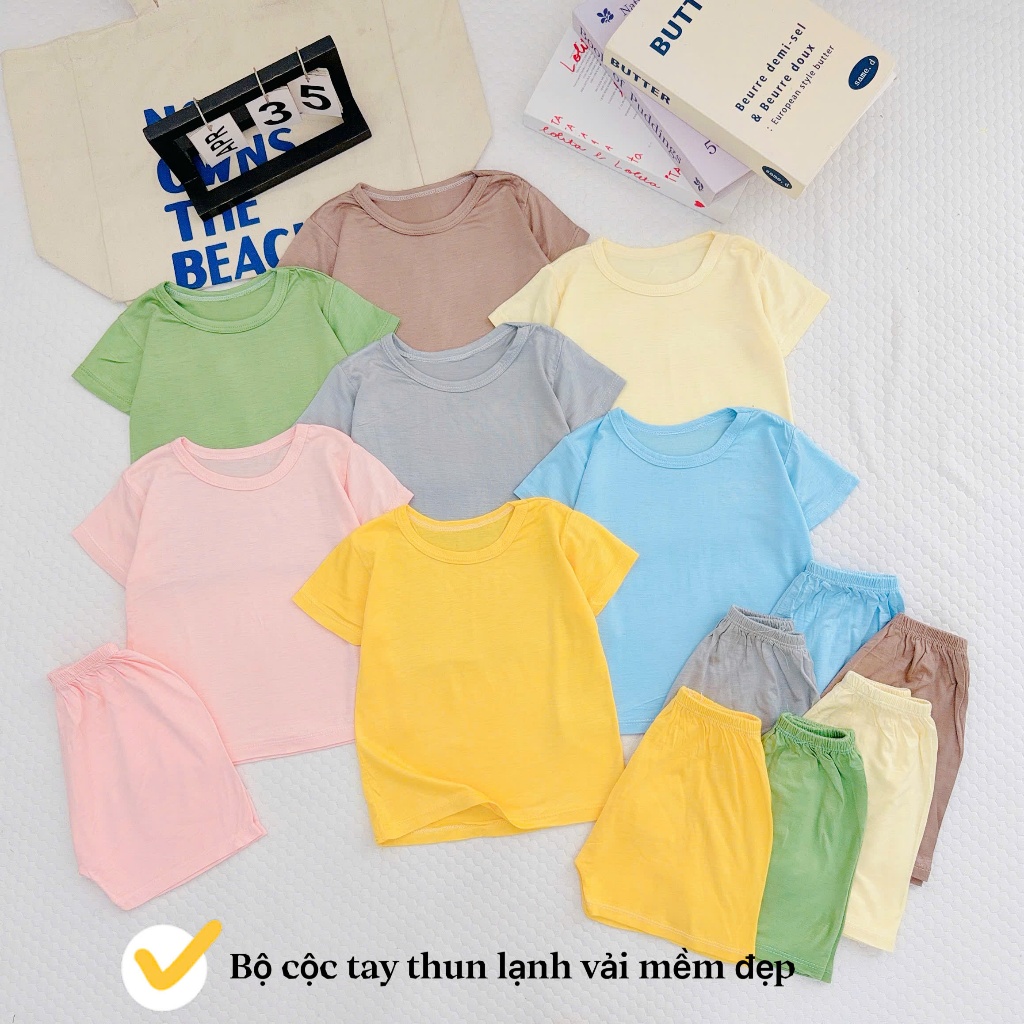 Bộ cộc tay cho bé trai bé gái chất thun lạnh siêu mát, mềm, mịn LILIKIDS BCT09