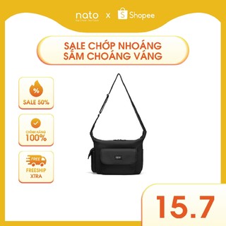 Túi đeo chéo nam nữ Natoli nhiều ngăn đựng laptop vải canvas chống nước đi học Buffalo Cross Bag T5