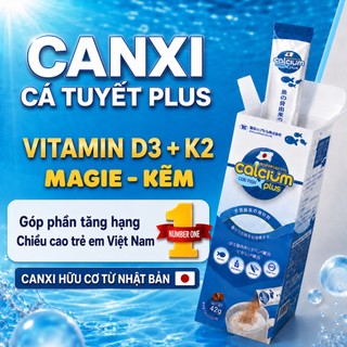 [CÓ TEM TÍCH ĐIỂM - FLASH SALE] CANXI CÁ TUYẾT PLUS NHẬT BẢN HỘP 14 GÓI HỖ TRỢ TĂNG CHIỀU CAO CHO TRẺ - HÀNG CHÍNH HÃNG