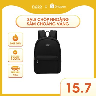 Balo đi học nam nữ Natoli đơn giản nhiều ngăn chống nước Balo Basic Backpack B2