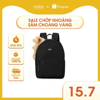 Balo nữ gấu Natoli đi học nhiều ngăn cute hàn quốc thời trang Dreamy Teddy Bear School Backpack B16