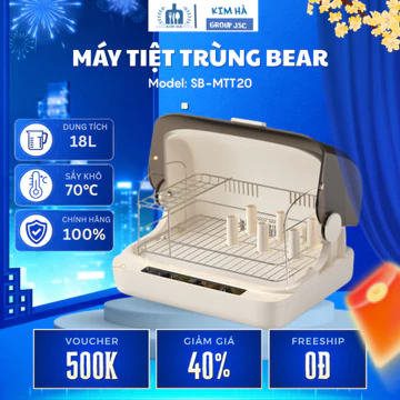 Máy Tiệt Trùng Bear SB-MTT20 Chất Liệu Cao Cấp Không Chứa BPA, Tiệt Trùng Nhanh Sạch Sâu Cho Bé - Kim Hà Group