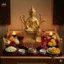 Tượng Decor Để Bàn Thần Tứ Diện Trang Trí Góc Làm Việc Bình An