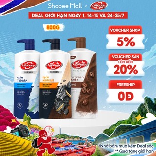 Sữa Tắm Lifebuoy 800gr Detox Và Sạch Sâu Khỏi Bụi Mịn Pm2.5 Detox 100% Từ Thiên Nhiên Diệt Khuẩn