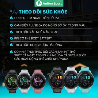 Đồng hồ thông minh Garmin Forerunner 265 GPS, Thể Thao, Theo Dõi Sức Khỏe Toàn Diện- Hàng chính hãng
