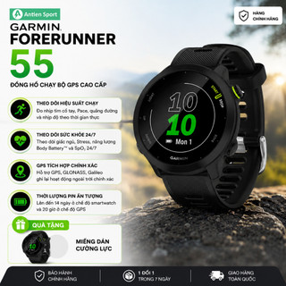 Đồng hồ thể thao, đồng hồ chạy bộ thông minh Garmin Forerunner 55 - Hàng Chính Hãng BH 2 năm