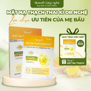 Mặt Nạ Thạch Thai Kì Dr. Nghệ Altawell Hỗ Trợ Cấp Ẩm, Dưỡng Sáng Da, Ngừa Thâm Mụn, Phù Hợp Cho Mẹ Bầu, Sau Sinh