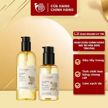 Dầu tẩy trang Cocoon tinh dầu hoa hồng chưng cất Cocoon Rose Cleansing Oil thegioiskinfood