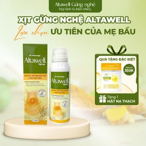 Xịt Massage Altawell Body Hỗ Trợ Làm Ấm Khử Mùi Massage Thư Giãn Phù Hợp Cho Mẹ Bầu Sau Sinh 80ml