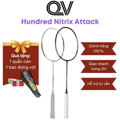 Vợt cầu lông Hundred Nitrix Attack chính hãng Quốc Việt Badminton phù ...
