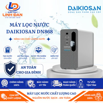 Máy Lọc Nước Daikiosan DN868 Để Bàn Ion Kiềm Tươi Magie Giàu Hydrogen Màn Hình Cảm Ứng - Điện Máy Linh Đan