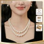 N460 vòng cổ hạt Trai, dây chuyền mang áo dài 2 sợi ngắn nhiều kích cỡ hạt kiểu dáng sang trọng cho nữ