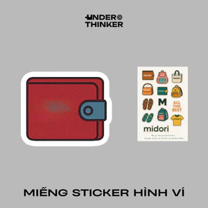 Sticker Dán Hình Ví Túi Xách Balo Áo Thun Trang Trí Nam Nữ Thương Hiệu | UNDERTHINKER