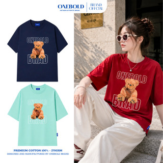 Áo Thun Oversize "TEDDY BEAR" Local Brand ONEBOLD Cotton 270gsm , Áo Phông Form Rộng Basic - OB02