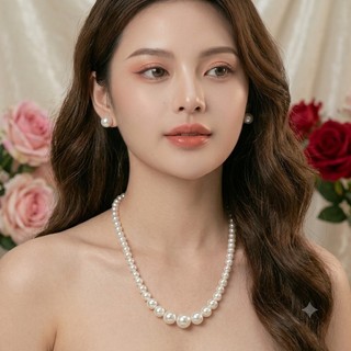 [ DAISYN ] N619 dây chuyền áo dài , dây chuyền áo tấc, vòng cổ cưới 1 sợi ngọc trai nhân tạo sang trọng