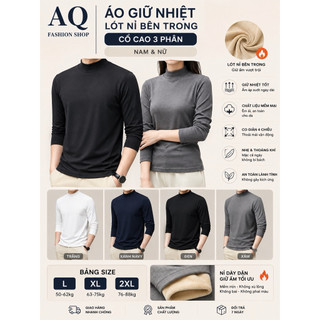 Áo giữ nhiệt Nam Nữ Unisex, Áo giữ nhiệt lót nỉ cao cấp , co giãn 4 chiều , mẫu hot 2025