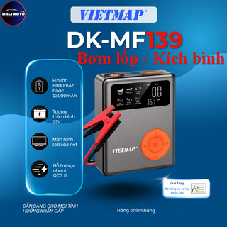 Kích bình bơm lốp đa năng Vietmap DK 139 - Kích bình, bơm lốp, sạc dự phòng cao cấp Chính hãng