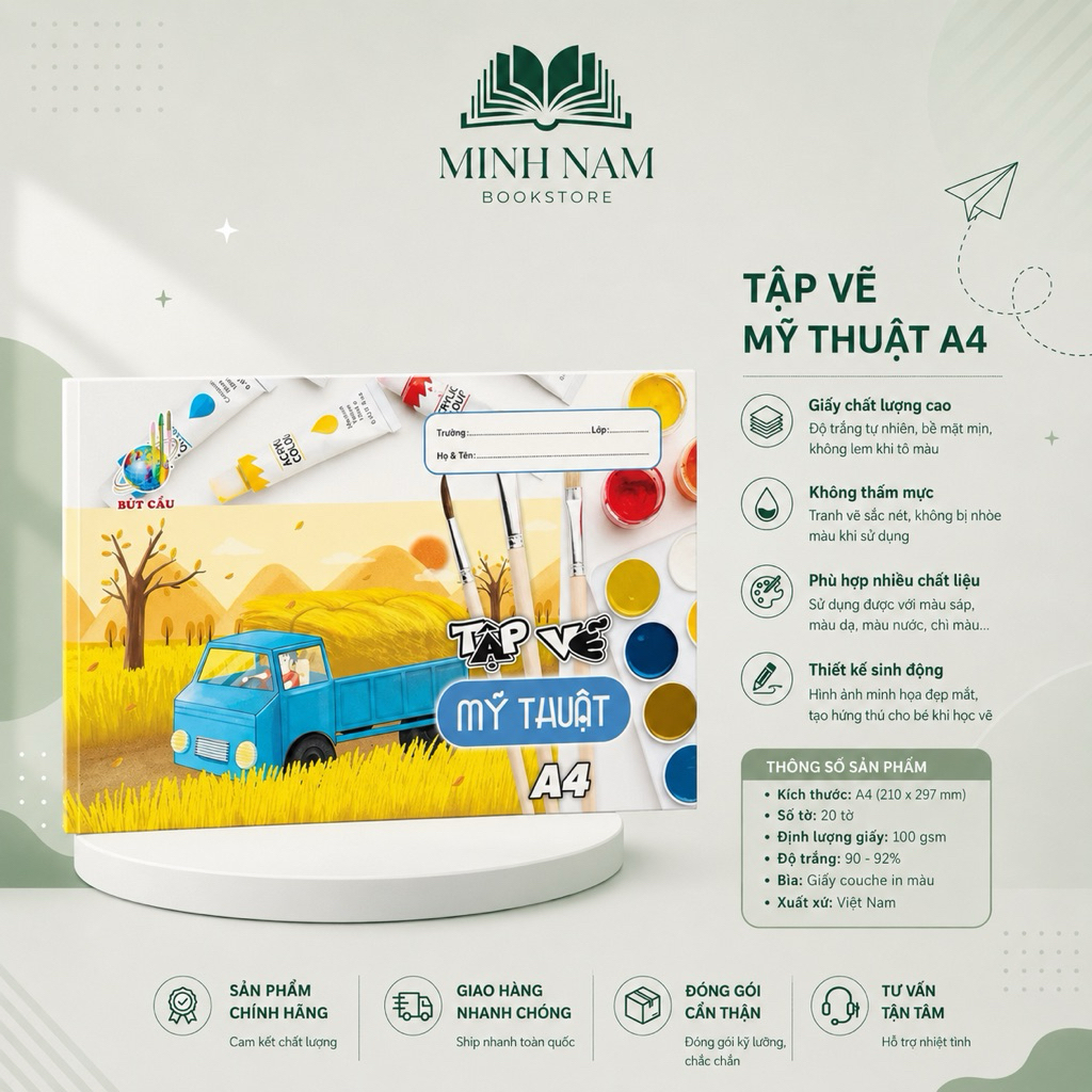 Tập Vẽ Mỹ Thuật Bút Cầu A4 - L100