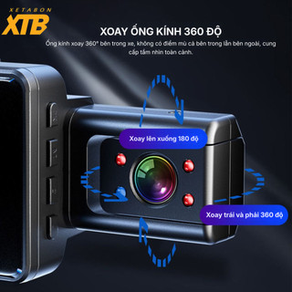 Camera hành trình ô tô XETABON 4Taxi wifi kết nối điện thoại,ghi hình trước trong khoang lái có hồng ngoại quay đêm