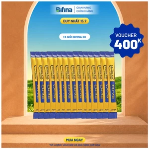 Men vi sinh Bifina EX Nhật Bản – Lẻ 15 gói – Hỗ trợ giảm ruột kích thích, viêm đại tràng co thắt
