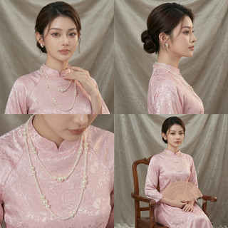 [ DAISYN ] N967 Vòng cổ ngọc trai nhân tạo hạt ngọc nhân tạo đá dây chuyền dài xinh xắn cho nữ