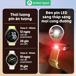 [NEW] Đồng hồ thông minh Garmin Venu 4, Theo dõi sức khoẻ 24/7, hiểu trọn cơ thể - Hàng Chính Hãng