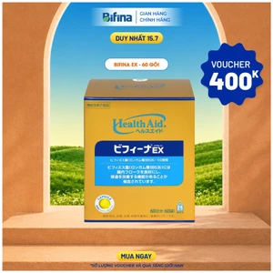 Men vi sinh Bifina Nhật Bản - Hỗ trợ tiêu hóa, bổ sung vi khuẩn có lợi cho đường ruột - Loại EX, R- Hộp 60 gói