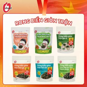 Rong biển giòn trộn khô gà, hải sản, hạt óc chó hạnh nhân, cá hồi, rau&hạt O'Food