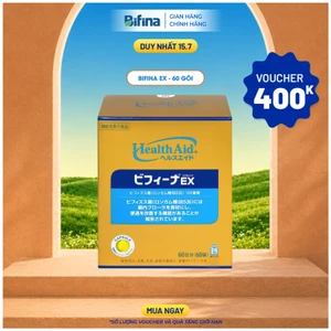 Bifina Nhật Bản - Hỗ Trợ Giảm Hội Chứng Ruột Kích Thích và Đại Tràng Co Thắt - Loại EX, Hộp 30 và 60 Gói