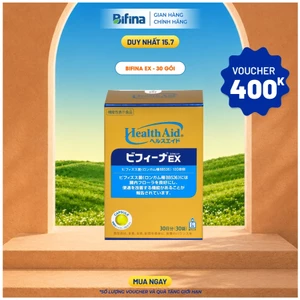Men vi sinh Bifina EX Nhật Bản – 30 gói – Hỗ trợ giảm ruột kích thích, đại tràng co thắt, tiêu hóa khoẻ